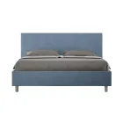 Letto Matrimoniale 160x200 cm con Testata in Microfibra Made in Italy - Pallone Viadurini