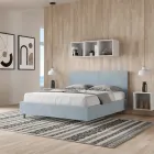 Letto Matrimoniale 160x200 cm con Testata in Microfibra Made in Italy - Pallone Viadurini