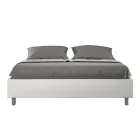 Letto Matrimoniale 160x200 cm Rivestito in Similpelle Made in Italy - Atleta Viadurini