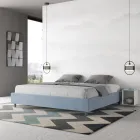 Letto Matrimoniale 180x200 cm Rivestito in Microfibra Made in Italy - Atleta Viadurini