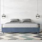 Letto Matrimoniale 180x200 cm Rivestito in Microfibra Made in Italy - Atleta Viadurini