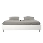 Letto Matrimoniale 180x200 cm Rivestito in Similpelle Made in Italy - Atleta Viadurini