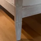 Letto Matrimoniale 180x200 con Baldacchino in Legno Teak Massello - Tempera Viadurini