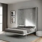 Letto Matrimoniale a Scomparsa Verticale in Diverse Finiture - Magicompare Viadurini