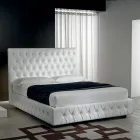 Letto Matrimoniale Capitonné con Contenitore Opzionale Made in Italy - Sciocco Viadurini