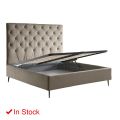 Letto Matrimoniale con Box Contenitore e Rete 160x190 Made in Italy - Sallie