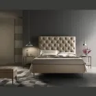 Letto Matrimoniale con Box Contenitore e Rete 160x190 Made in Italy - Sallie Viadurini