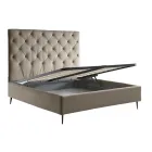 Letto Matrimoniale con Box Contenitore e Rete 160x190 Made in Italy - Sallie Viadurini