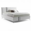 Letto Matrimoniale con Cassettone Imbottito in Ecopelle Made in Italy – Paolo