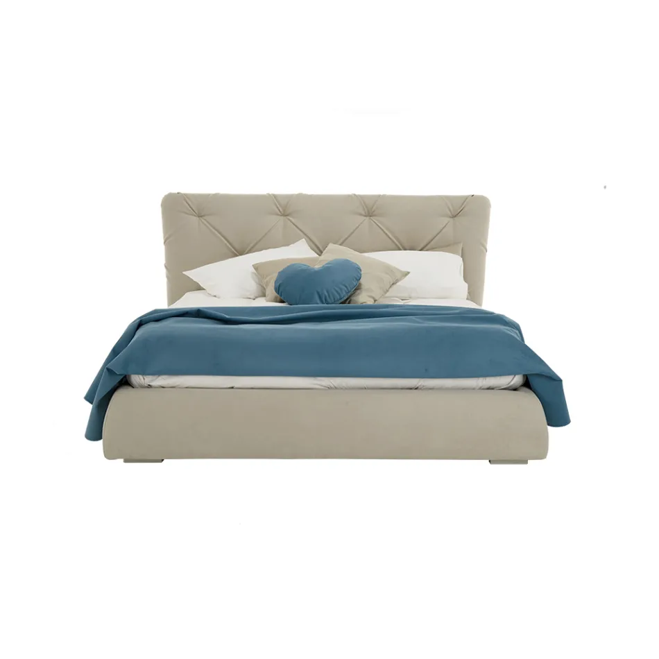 Letto Matrimoniale con Contenitore di Design Moderno Made in Italy – Gaven Viadurini