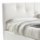 Letto Matrimoniale con Contenitore Imbottito Ecopelle Made in Italy – Maschera Viadurini