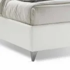 Letto Matrimoniale con Contenitore Imbottito Ecopelle Made in Italy – Maschera Viadurini
