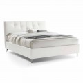 Letto Matrimoniale con Contenitore Imbottito Ecopelle Made in Italy – Maschera