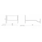 Letto Matrimoniale con Pediera Coordinata Corten - Peter Viadurini