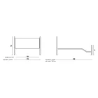 Letto Matrimoniale con Pediera Coordinata in Ferro Tubolare Made in Italy - Chic Viadurini
