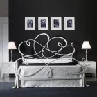 Letto Matrimoniale con Pediera Coordinata, Materasso e 2 Comodini - Nebbia Viadurini