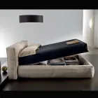 Letto Matrimoniale con Rete e Contenitore Opzionale Made in Italy - Ribelle Viadurini