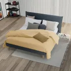 Letto Matrimoniale Design di Lusso in Ecopelle o Tessuto Made in Italy – Generus Viadurini