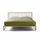 Letto matrimoniale di design 160x200cm con base in noce massello Alain Viadurini