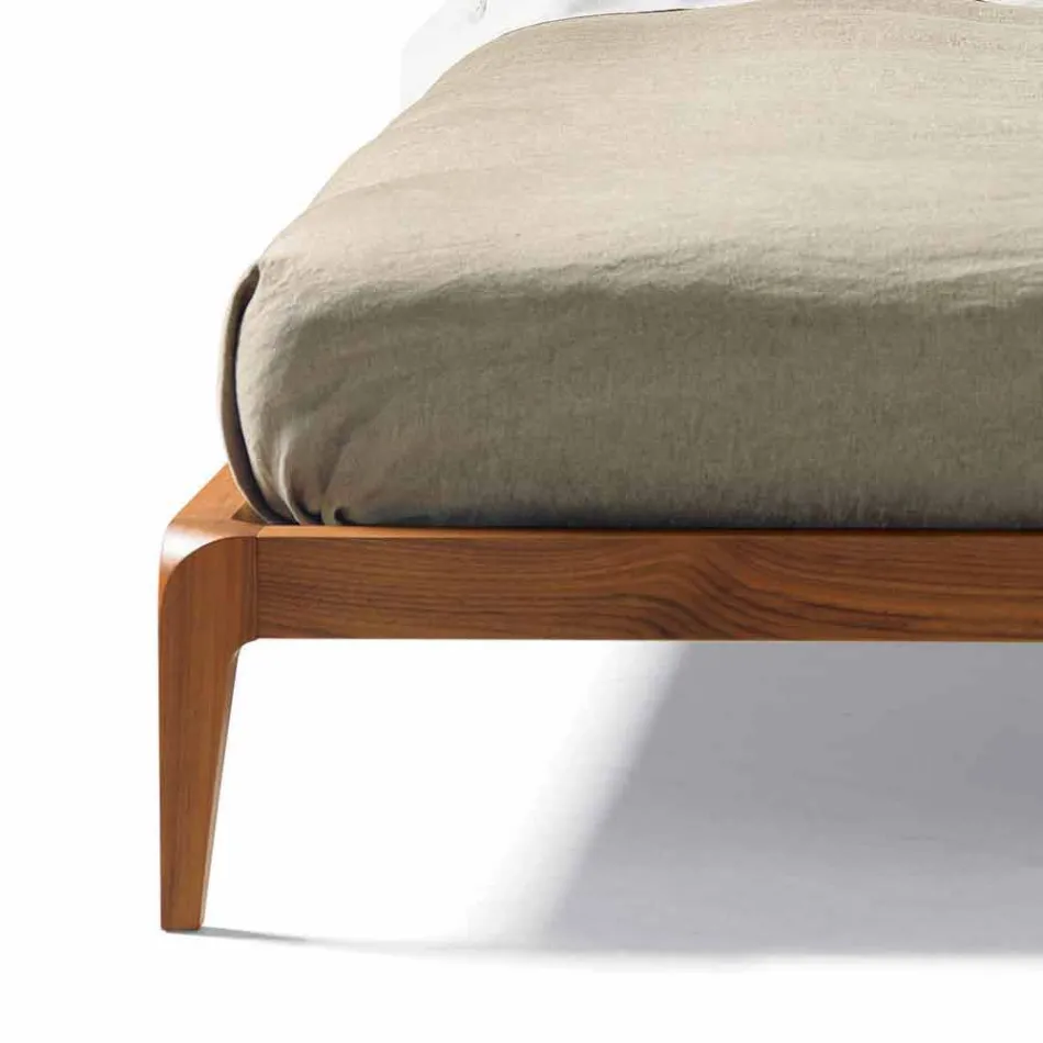Letto matrimoniale di design con testata imbottita Leilo, 160x200 cm Viadurini