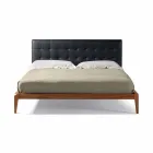 Letto matrimoniale di design con testata imbottita Leilo, 160x200 cm Viadurini