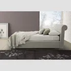Letto Matrimoniale di Design Imbottito con Contenitore Made in Italy – Scarpetta Viadurini