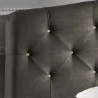 Letto matrimoniale imbottito con box contenitore 160x190/200cm Leone Viadurini