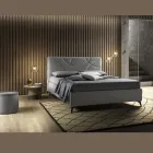 Letto Matrimoniale Imbottito con Box Contenitore Made in Italy - Girasole Viadurini