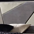 Letto matrimoniale imbottito con contenitore alzante 160x190/200cm Mia Viadurini