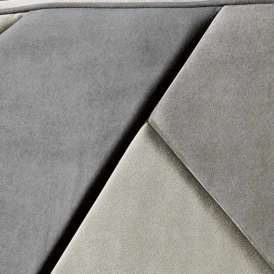 Letto matrimoniale imbottito con contenitore alzante 160x190/200cm Mia Viadurini