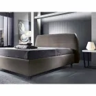 Letto matrimoniale imbottito con contenitore moderno 160x190/200 Reby Viadurini