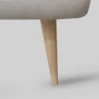 Letto Matrimoniale Imbottito con Materasso e 2 Comodini Made in Italy - Rolly Viadurini