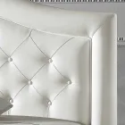 Letto matrimoniale imbottito in ecopelle con box 160x190/200 cm Agly Viadurini