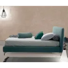 Letto Matrimoniale Imbottito in Tessuto o Ecopelle Made in Italy – Elettro Viadurini