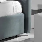 Letto matrimoniale imbottito moderno con box alzante 160x190/200cm Sun Viadurini