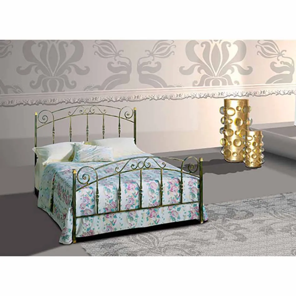 Letto Matrimoniale in Ferro Battuto Diamante Viadurini