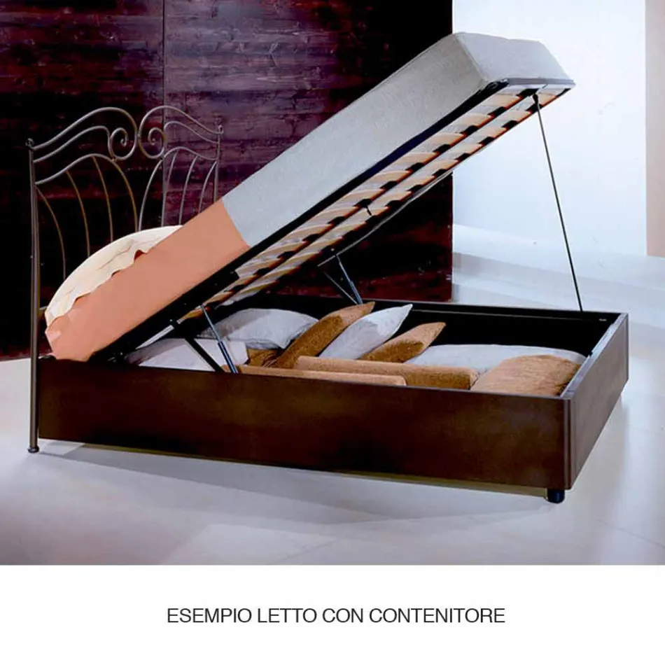 Letto Matrimoniale in Ferro Battuto Fauno Viadurini