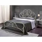 Letto Matrimoniale in Ferro Battuto Granito Viadurini
