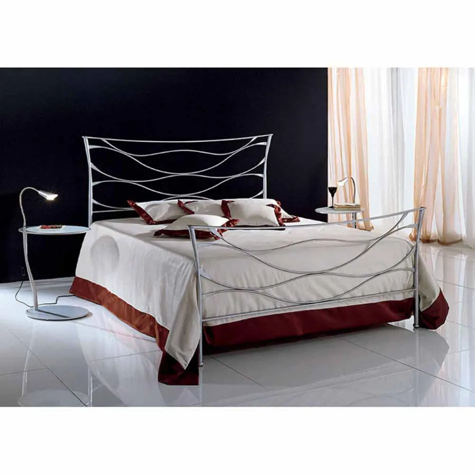 Letto Matrimoniale in Ferro Battuto Idra Viadurini