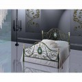 Letto Matrimoniale in Ferro Battuto Turchese