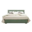 Letto Matrimoniale in Tessuto o Ecopelle con Contenitore Made in Italy – Etoile Viadurini