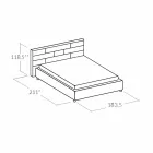 Letto matrimoniale moderno con box contenitore 160x190/200 cm Gin Viadurini