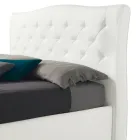 Letto Matrimoniale Moderno con Box e Testata Trapuntata - Londra Viadurini