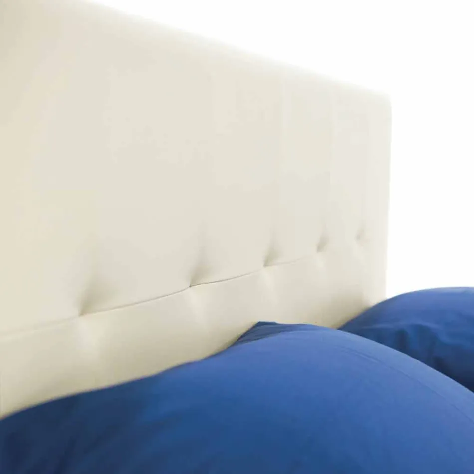 Letto Matrimoniale Moderno con Piedini in Polipropilene Made in Italy - Patos Viadurini