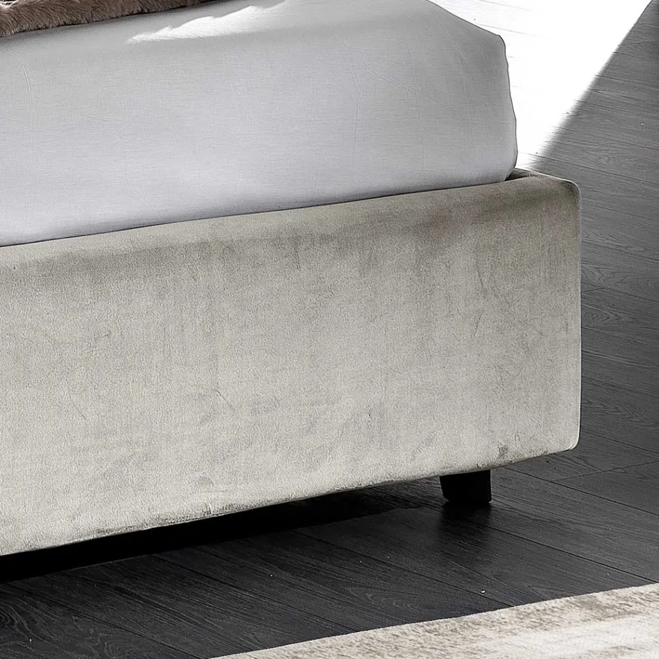 Letto Matrimoniale Moderno Imbottito Design Trapuntato o Liscio - Aftamo Viadurini
