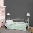 Letto Singolo con Struttura Coordinata in Ferro Made in Italy - Lillo Viadurini