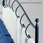 Letto Singolo in Ferro Battuto Ametista Viadurini