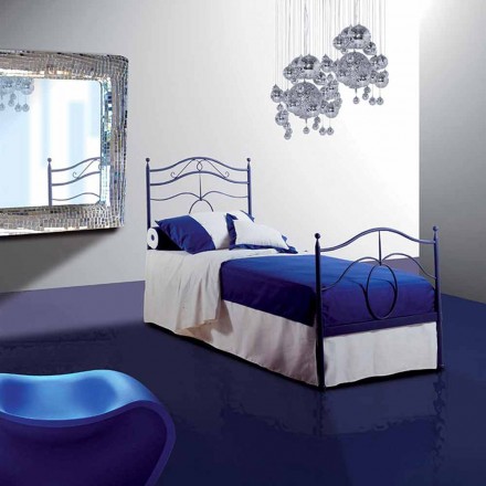 Letto Singolo in Ferro Battuto Cassiopea Viadurini