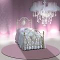 Letto Singolo in Ferro Battuto Turchese