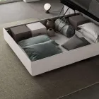 Letto Una Piazza e Mezzo 120x200 cm con Testata in Microfibra Made in Italy - Pallone Viadurini